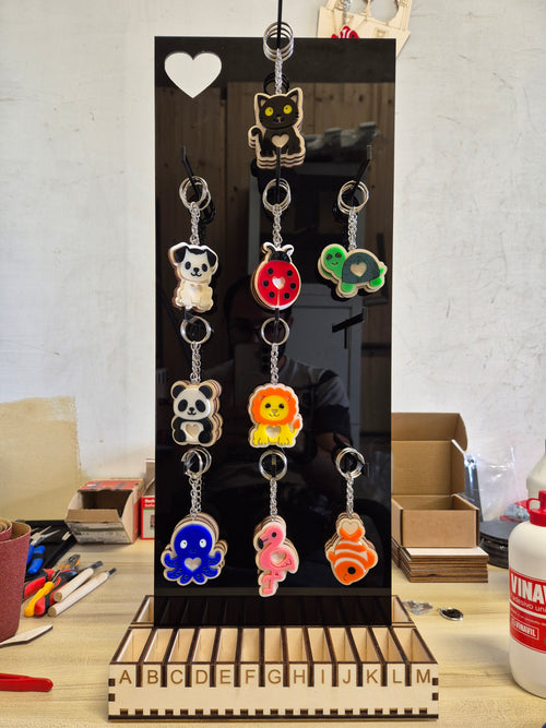 Espositore completo per portachiavi