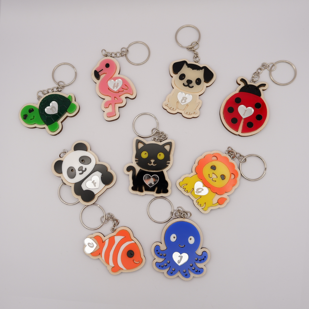 Portachiavi personalizzato (6x)